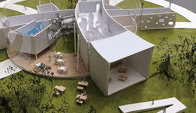 ビジュアルデザイン分野 建築デザイン専攻の学生作品